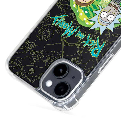 Adult Swim Rick and Morty Portal Travel iPhone 15 MagSafe Case